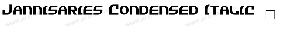 Jannisaries Condensed Italic字体转换